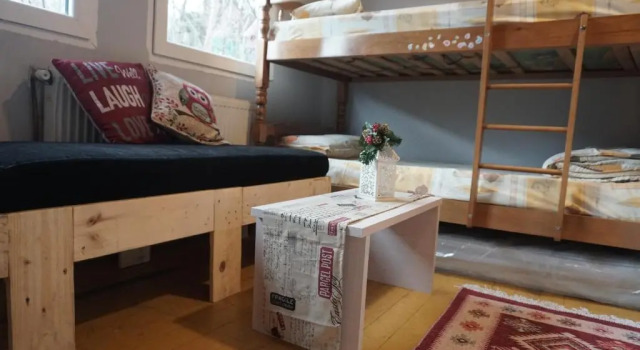 Четырёхместный номер Standard с видом на сад Vertical Hostel Mavrovo