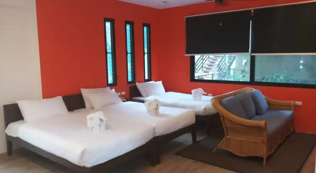 Трёхместный семейный люкс Rain Tree Khao Yai Hotel