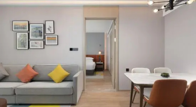 Люкс с видом на реку Home2 Suite by Hilton Chengdu Huaizhou New Town