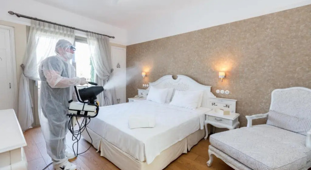 Luksusowy dwuosobowy pokój i balkonem Antmare Hotel