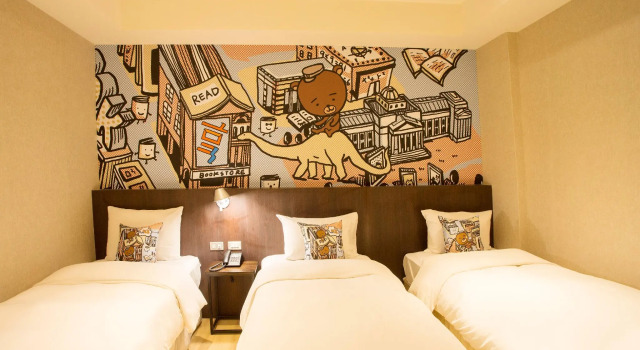 Трёхместный номер Business Just Live Inn-Taipei Station
