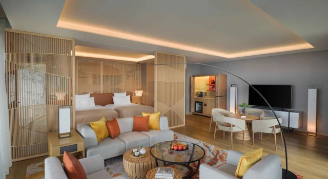 Четырёхместный номер Standard с балконом ANA InterContinental Beppu Resort & Spa by IHG