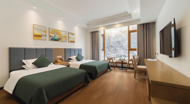 Двухместный номер Standard с видом на окрестности Lixian Bipeng Shiguang Hot Spring Hotel