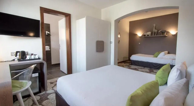 Четырёхместный номер Deluxe Hôtel Restaurant Vaillant proche Europapark