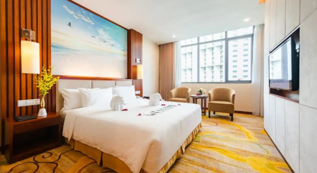 Двухместный номер Deluxe с видом на город Muong Thanh Luxury Quang Ninh Hotel