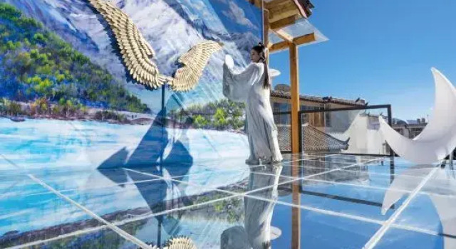 Jiangnan Designer | Log Cabin Garden · Time-Stitched Scenic Cafe Stay(Lijiang Gucheng South Gate), Забронировать Отель Отели Лицзян с парковкой, рядом с Улица Сквер-стрит Древнего города Даянь, Парковка