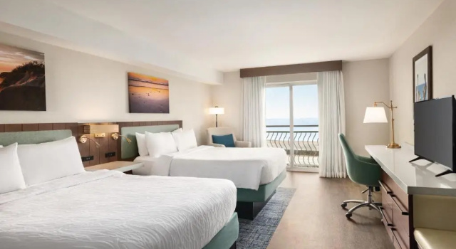Четырёхместный номер Standard с видом на океан Hilton Garden Inn Carlsbad Beach