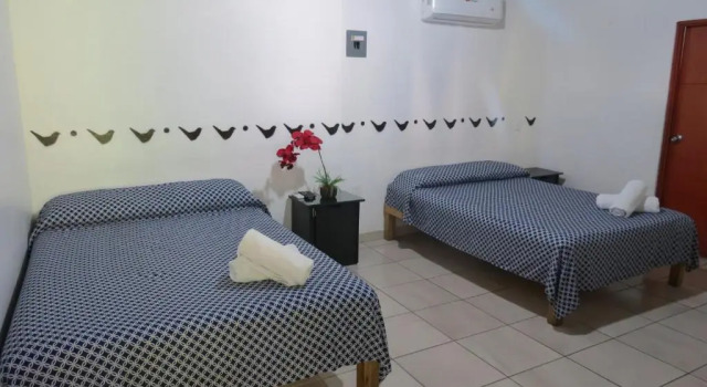 Standard quadruple chambre Hotel Posada Comala