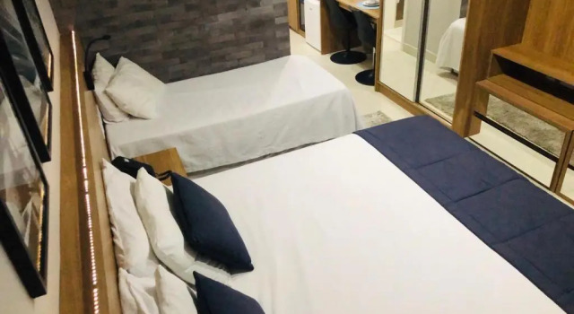 Студия с видом на бассейн Charmoso Flat em Itaipava, 509 Mangabeiras