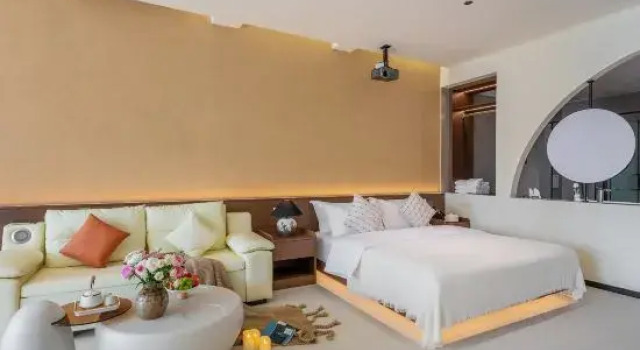 Двухместный люкс Deluxe Dali Qingjing Waterfront Vacation Apartment (Shuanglang Erhai)