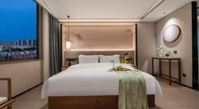 Двухместный люкс c 1 комнатой с красивым видом из окна Moshang Qingju Hotel (Neihuang People's Park)