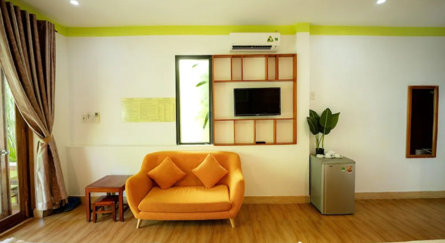 Четырёхместный номер Deluxe с видом на сад Mai Phuong Binh Bungalow