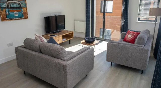 10 Middlecombe - Luxury Apartment at Byron Woolacombe, only 4 minute walk to Woolacombe Beach!, Book Lejlighed Hoteller i Woolacombe med pool, nær Combesgate Beach, Swimmingpool