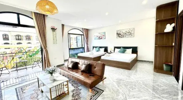 Семейный номер Standard с балконом и с видом на море Moc Lam Homestay GrandWorld Phu Quoc
