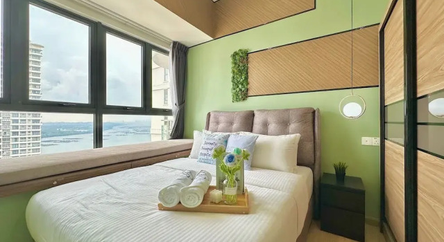 Апартаменты с 2 комнатами с видом на море Country Garden Danga Bay BY R9 Homestay