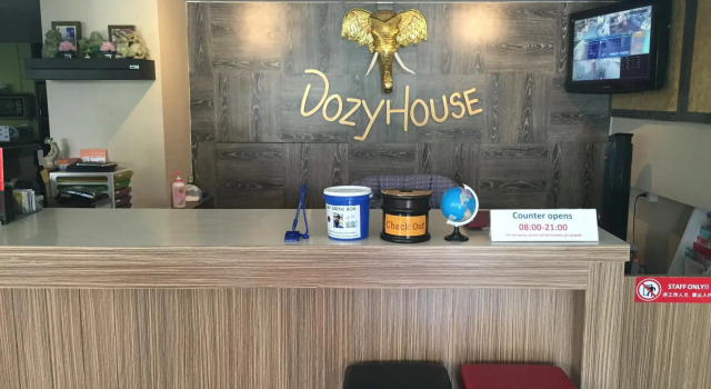 Кровать в общем номере Dozy Lamoon House