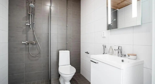Апартаменты с балконом New studio Blue near Helsinki airport in Kivistö