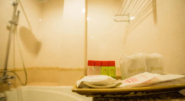 Deluxe Dvoulůžkový s manželskou postelí pokoj a výhledem na město Soubandith Hotel
