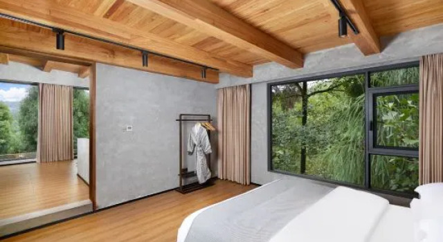 Люкс с 2 комнатами Jingshan Zhidu Forest Hot Spring B&B (Qingcheng Back Mountain Scenic Area Branch)