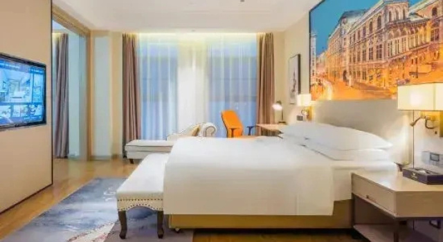 Люкс Deluxe с красивым видом из окна Vienna International Hotel (Asia International Branch of Xi 'an Convention and Exhibition Center)