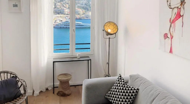 Апартаменты Waterfront panoramic sea view, balcony, AC