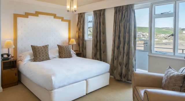 Двухместный номер Luxury с балконом Burgh Island Hotel