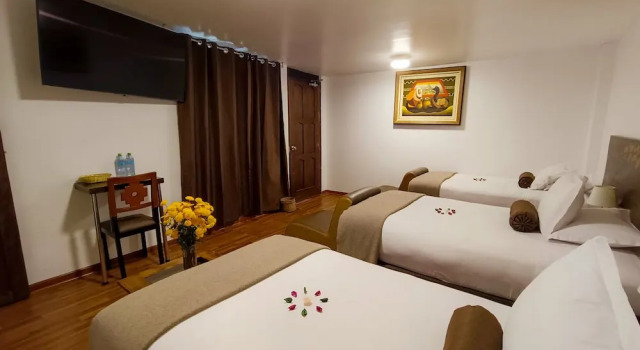 Superior Třílůžkový pokoj a výhledem na hory Hotel Retama Machupicchu