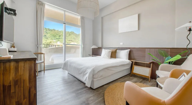 Двухместный номер Standard с балконом Taitung Yu Krung Style Easy Stay丨Caihong Shiliu丨Xifu Yuange