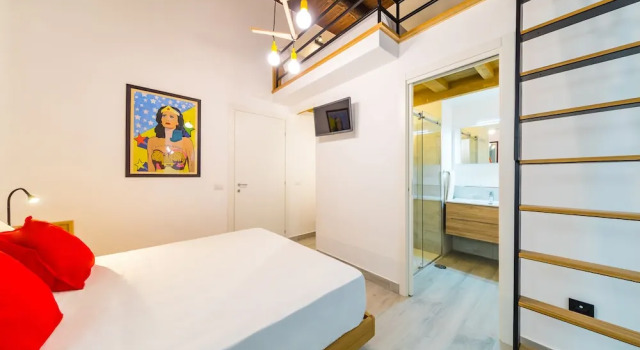 Студия Business с балконом Napoli Street Art Rooms by Wonderful Italy