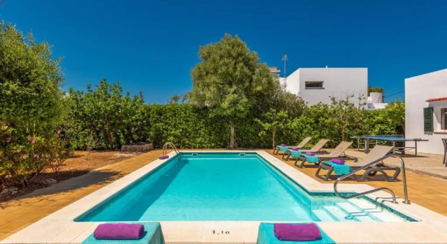 Chalet tranquilo y acogedor a 50 metros de la playa, Réserver Chalet Cala Blanca Minorque