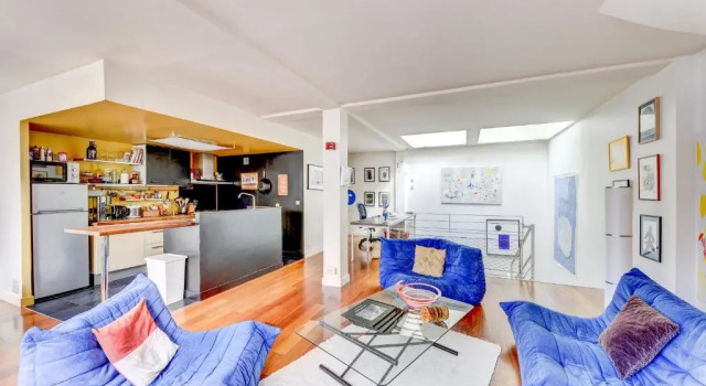Коттедж с 2 комнатами Magnifique appartement d'artiste - Résidence calme