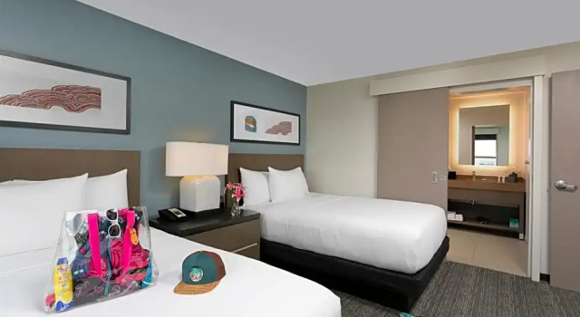 Четырёхместный люкс с кухней c 1 комнатой с видом на залив Hyatt House San Juan