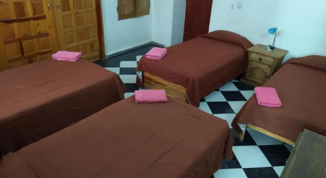 Кровать в общем номере Casa Lupita Hostel