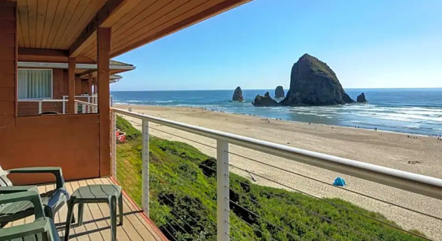 Двухместный люкс с видом на океан Hallmark Resort in Cannon Beach