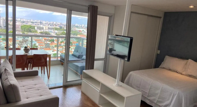 Loft com vista panorâmica para o aeroporto, Забронировать Отель Сан-Пауло штат Сан-Паулу
