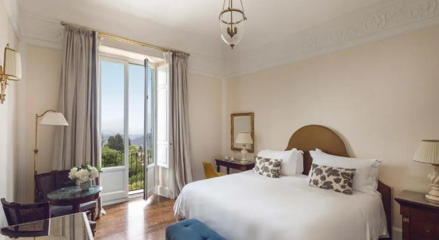 Двухместный номер Deluxe с балконом или террасой и с видом на море Grand Hotel Timeo, A Belmond Hotel, Taormina