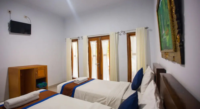 Habitación doble Estándar 1 dormitorio con vista al patio The Dagan Bungalow
