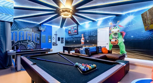 Upstay - Magic Mansion w Pool-spa-cinema-games, Rezerwuj Dom wakacyjny Kissimmee Kissimmee