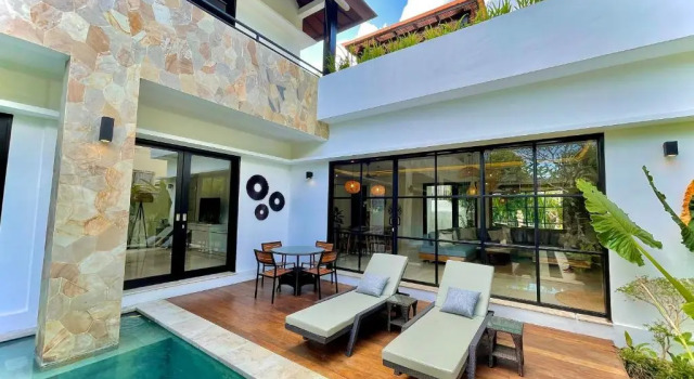 Вилла Nelayan Garden Villa Exquisite 3 bedroom Canggu 600 meter from beach