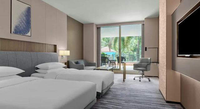 Двухместный клубный номер Executive Dongguan Marriott Hotel