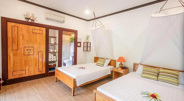 Трёхместное бунгало с видом на сад Bao Quynh Bungalow