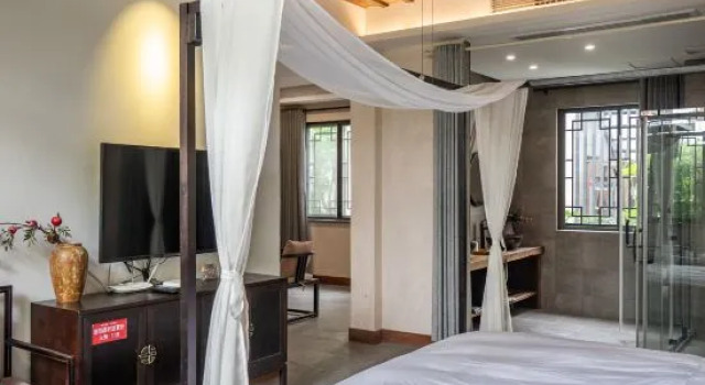 Люкс Tingjian Musu Private Soup Design Homestay - South Gate of Wuzhen Xizha Scenic Area