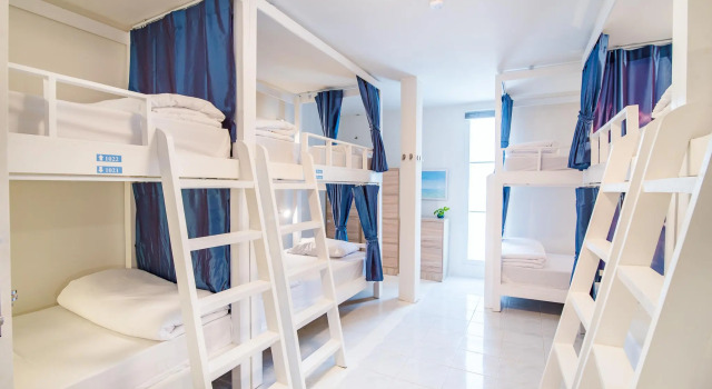 Кровать в общем номере SleepEasy Beach Hostel Huahin
