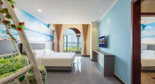 Двухместный люкс Luxury с видом на море Jiangtai Holiday Hotel