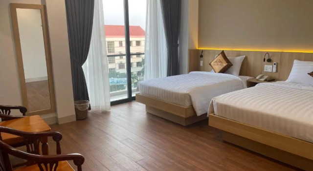 Кровать в общем номере Thanh Bình Hotel - 47 Y Bih - BMT