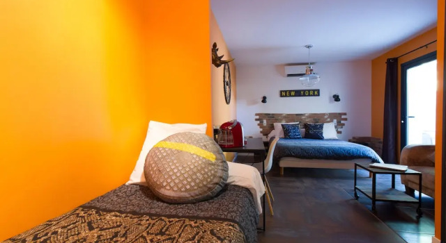 Трёхместная вилла с балконом Auberge les Galets