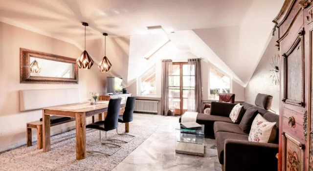 Апартаменты с видом на горы Ferienhaus Bauer in Piding