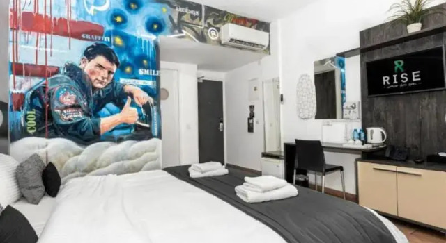 Camera singola Deluxe con balcone Rise Street Art Hotel