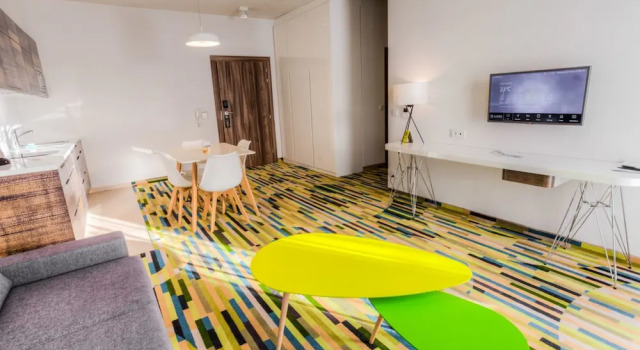 Апартаменты Superior с 2 комнатами с видом на море Baltic Park Molo Apartments by Zdrojowa