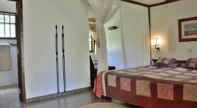 Standard Doppel Zimmer 1 Schlafzimmer mit Gartenblick Arumeru River Lodge